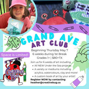 Grand Ave Spring SMASH Art Club